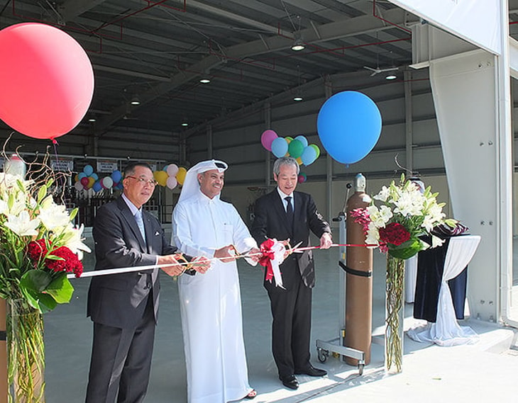 First helium transfill facility in Qatar officially open