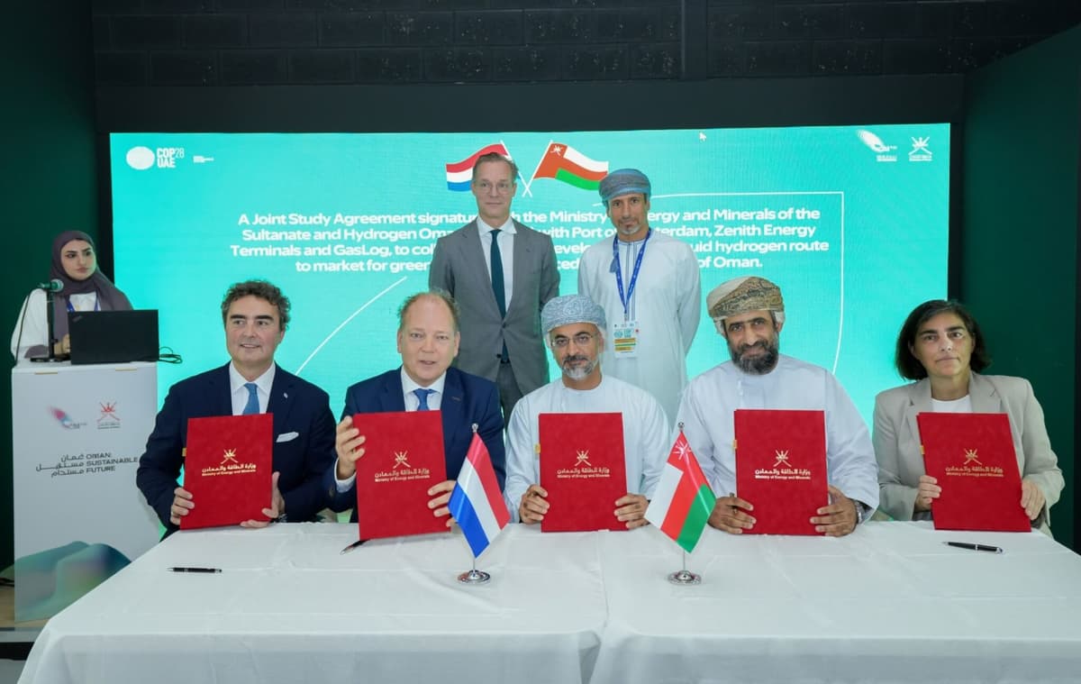 ’s Werelds eerste’ corridorplannen voor vloeibare waterstof aangekondigd tussen Oman en Nederland |  Waterstof