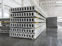 Precast concrete utilises CO2