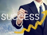 arrow success trend concept