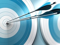 Arrows target concept