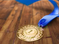 gold medal award concept