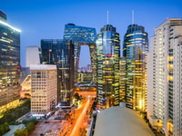 beijing china central business district cityscape