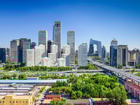 beijing china modern financial district