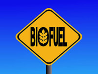 Biofuel sign green