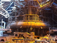 Blast furnace metal steel