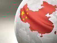 China map flag north pacific rim asia chinese