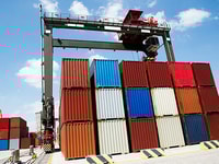 Containers distribution docks
