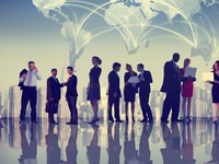 corporate people worktogether
