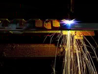 Cutting sparks welding