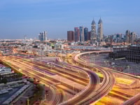Dubai-Internet-City-at-night-Dubai-United-Arab-Emirates