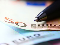 Euro finance pen currency