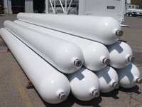CNG/hydrogen storage vessels
