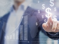 finger on profit dollar concept