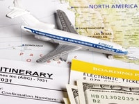 US flight North America map