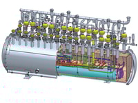 Helium conditioning equipment, DEMACO valve box