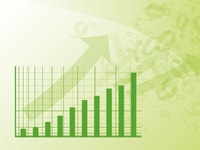 Green, graph is going up