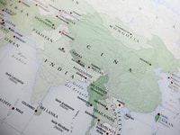 India china map