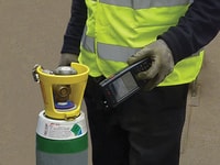 Barcode cylinder tracking