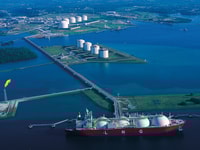 Lng tanker oil gas industry sea