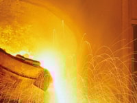 Metals, Glowing-molten-hot-steel
