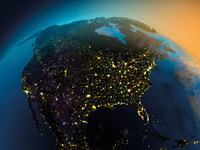 north america from satelite