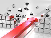 red arrow progress concept