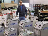 regional sales director zane butler in ascos florida warehouse