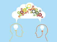 sharing ideas concept