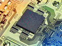 solar circuit board green