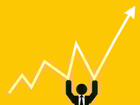upward trend progress concept