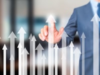 upward trend progress concept