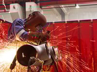 Welding sparks