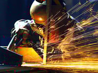 Welding sparks