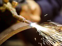 Welding sparks