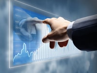 working man drawing color graphics devoted to business