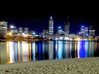 Australian skyline at night