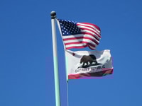 California flag us america