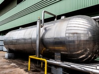 Captured liquid CO2 must be stored prior to distribution