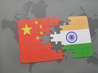 china and india break concept