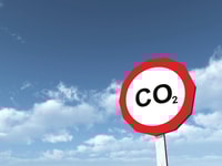 CO2 Computer generated 3D illustration