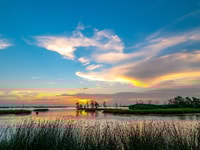 colourful-sunset-in-Louisiana-swamps-mississippi-river