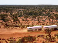 Evol lng tanker deliving to mine site wa