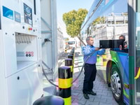 hydrogen refueling station for buses (350 bar), ESWE, Wiesbaden, Germany