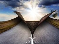 Landscape scissors cut environmental