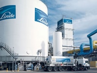 Linde liquid nitrogen storage tank