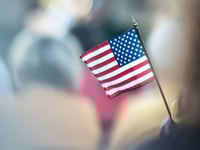 Mini American flag