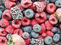 Mix frozen berries background. Frozen berries_RGB 96