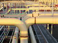 LNG pipes natural gas facility