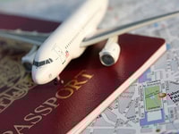 Plane and passport